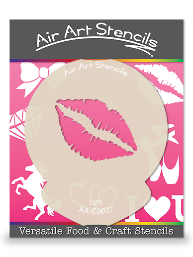 Valentines Lips Stencil